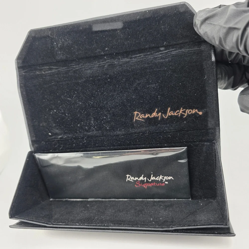 Randy Jackson Eyewear Case Triangular Collapsible Black GOOD Protective Travel